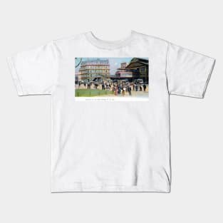 1905 Entrance to Brooklyn Bridge New York City Kids T-Shirt